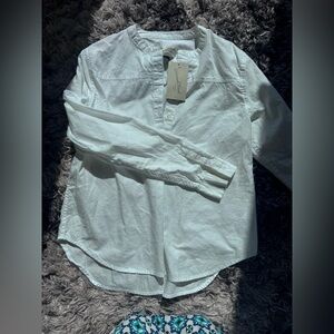 Universal Thread Cream Button-Up Shirt